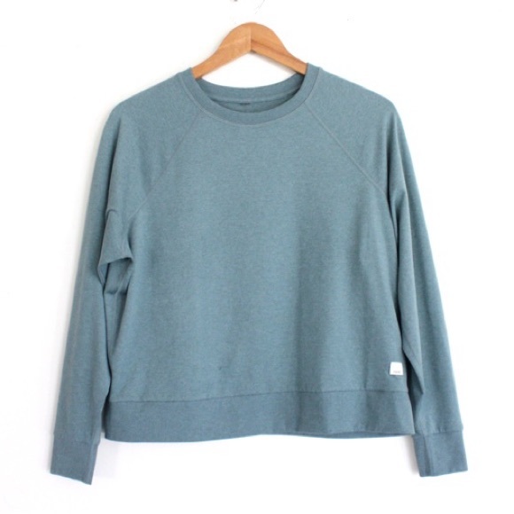 Vuori Tops - Vuori Halo Crew Long Sleeve Vintage Pistachio Heather